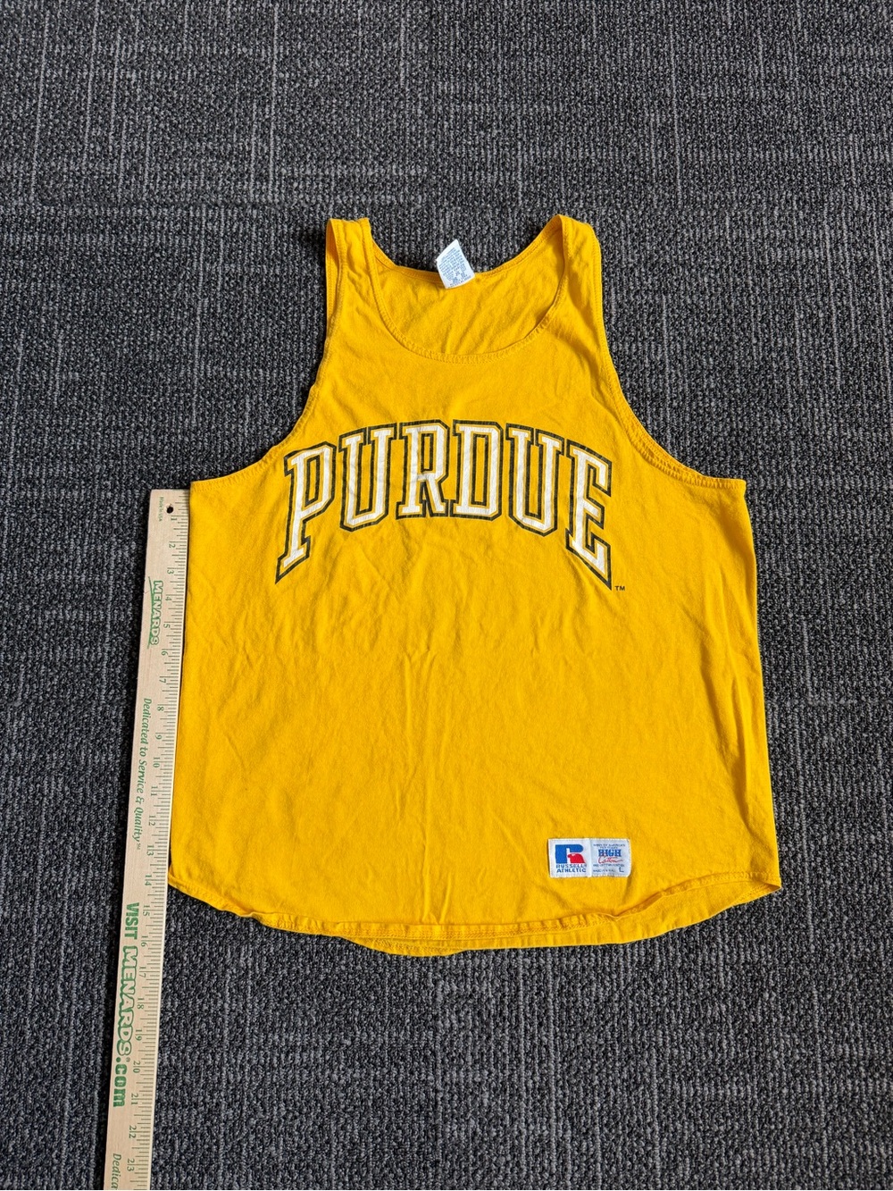 Vintage Russell Athletic Purdue Boilermakers Tank Top Large
